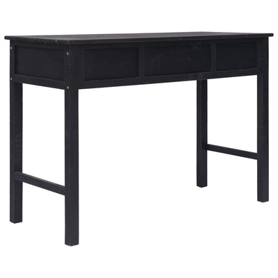 Sivupöytä musta 110x45x76 cm puu