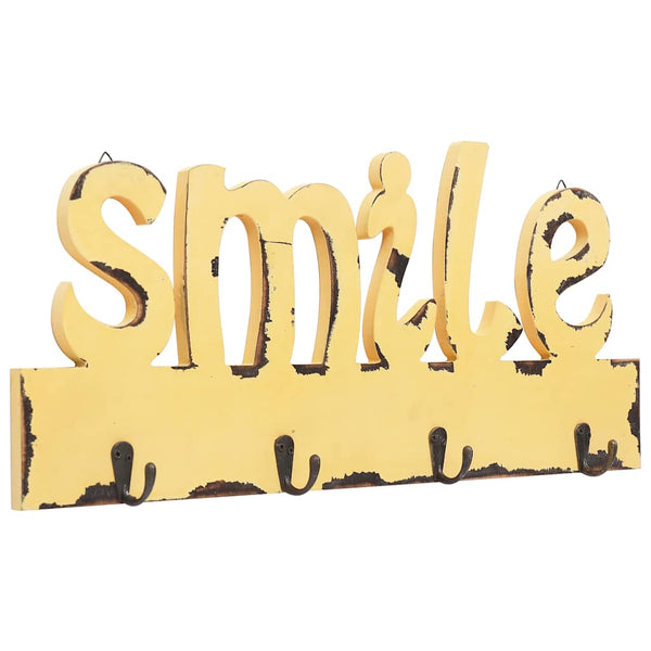 Seinälle kiinnitettävä naulakko SMILE 50x23 cm