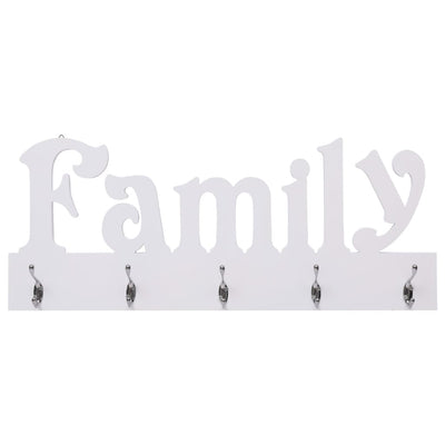Seinälle kiinnitettävä naulakko FAMILY 74x29,5 cm