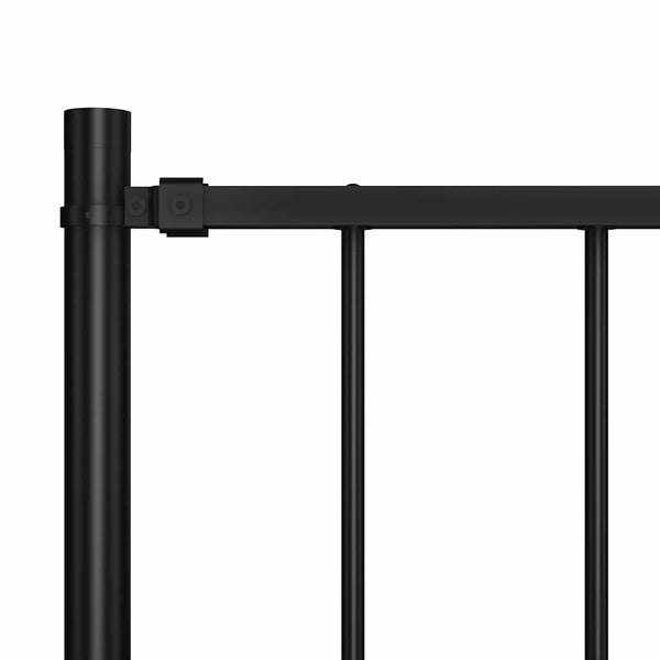 Aitapaneeli Woerden tolpilla teräs 1,7x1,25 m musta