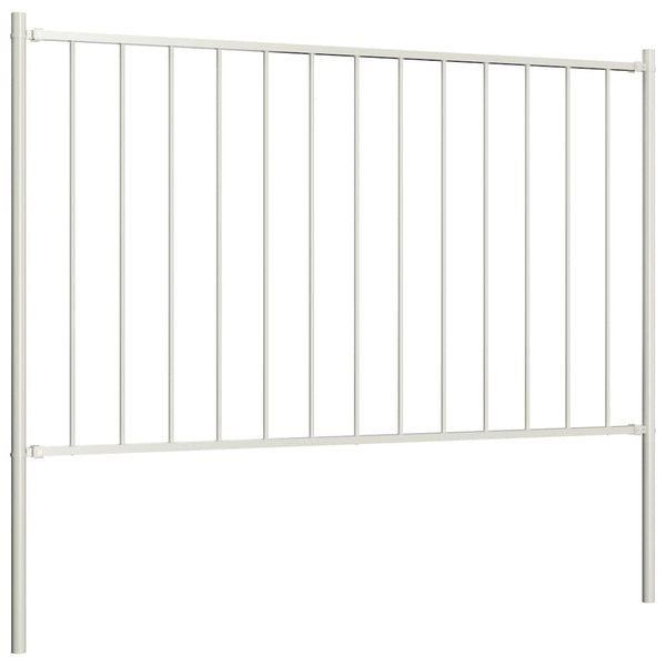 Aitapaneeli Woerden tolpilla teräs 1,7x1,25 m valkoinen