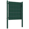 Aitaportti PVC ja teräs 100x100 cm vihreä