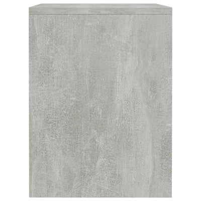 Yöpöydät 2 kpl betoninharmaa 40x30x40 cm tekninen puu