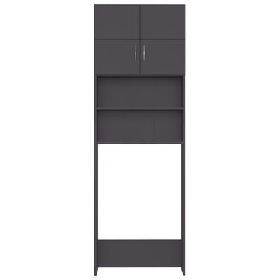 Pesukonekaappi harmaa 64x25,5x190 cm lastulevy