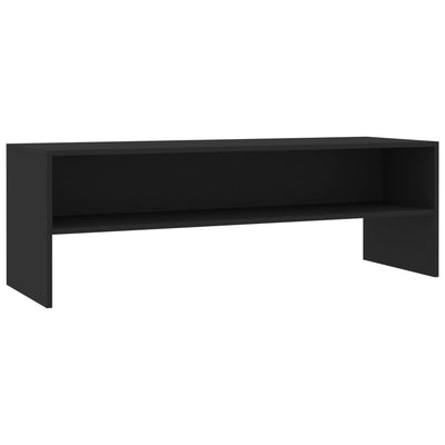TV-taso musta 120x40x40 cm tekninen puu