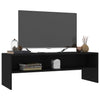 TV-taso musta 120x40x40 cm tekninen puu