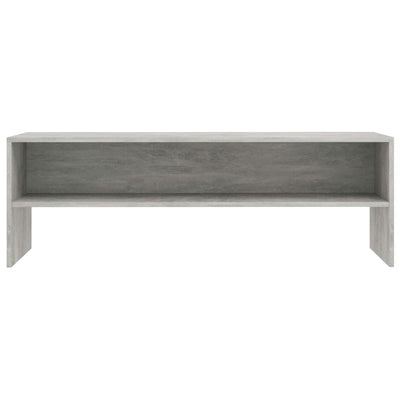 TV-taso betoninharmaa 120x40x40 cm lastulevy
