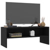 TV-taso musta 100x40x40 cm tekninen puu