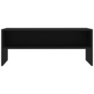 TV-taso musta 100x40x40 cm tekninen puu