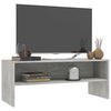 TV-taso betoninharmaa 100x40x40 cm tekninen puu
