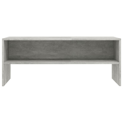 TV-taso betoninharmaa 100x40x40 cm tekninen puu
