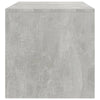 TV-taso betoninharmaa 100x40x40 cm tekninen puu