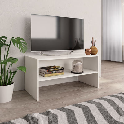 Valkoinen tv-taso Winfried 80x40x40cm (lastulevy)