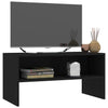 TV-taso musta 80x40x40 cm tekninen puu