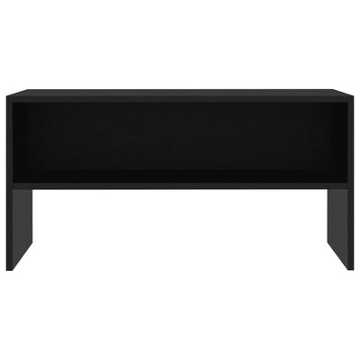 TV-taso musta 80x40x40 cm tekninen puu