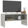 TV-taso betoninharmaa 80x40x40 cm lastulevy