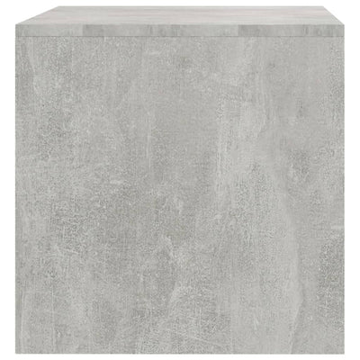 TV-taso betoninharmaa 80x40x40 cm lastulevy