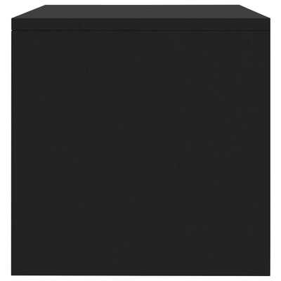 Yöpöydät 2kpl musta 40x30x30 cm tekninen puu