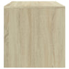 Yöpöydät 2kpl valkoinen ja Sonoma tammi 40x30x30 cm lastulevy