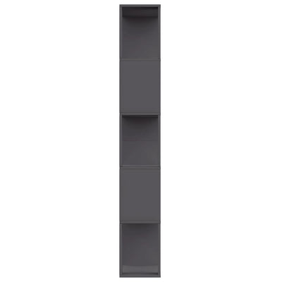 Kirjahylly/tilanjakaja harmaa 80x24x159 cm lastulevy