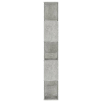 Kirjahylly/tilanjakaja betoninharmaa 80x24x159 cm tekninen puu