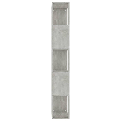 Kirjahylly/tilanjakaja betoninharmaa 45x24x159 cm tekninen puu
