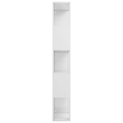 Kirjahylly/tilanjakaja korkeak. valk. 45x24x159 cm tekninen puu