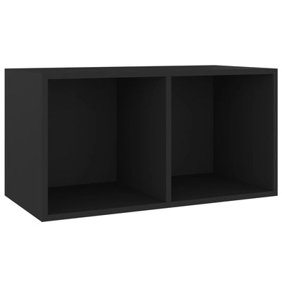 Vinyylilevyjen säilytyslaatikko ruskea 71x34x36 cm tekninen puu