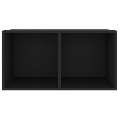 Vinyylilevyjen säilytyslaatikko ruskea 71x34x36 cm tekninen puu