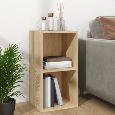 Vinyylilevyjen säilytyslaatikko tammi 71x34x36 cm tekninen puu