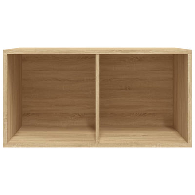 Vinyylilevyjen säilytyslaatikko tammi 71x34x36 cm tekninen puu