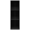 Musta kirjakaappi Anasztaszia 36x30x114cm (lastulevy)