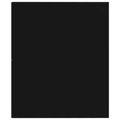 Musta kirjakaappi Anasztaszia 36x30x114cm (lastulevy)