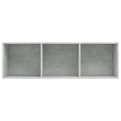 Kirjakaappi betoninharmaa 36x30x114 cm tekninen puu