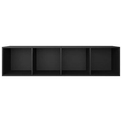 Kirjahylly/TV-taso musta 36x30x143 cm tekninen puu