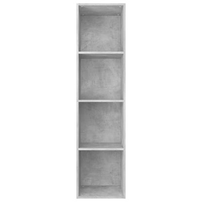 Kirjahylly/TV-taso betoninharmaa 36x30x143 cm tekninen puu