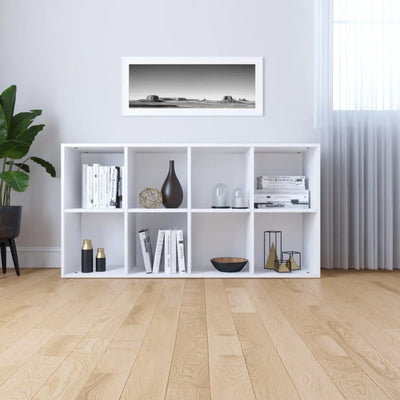 Kirjahylly/senkki valkoinen 66x30x130 cm tekninen puu
