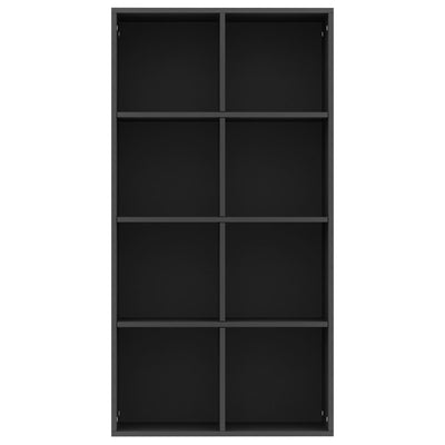 Kirjahylly/senkki musta 66x30x130 cm tekninen puu