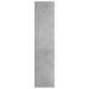Kirjahylly/senkki betoninharmaa 66x30x130 cm tekninen puu