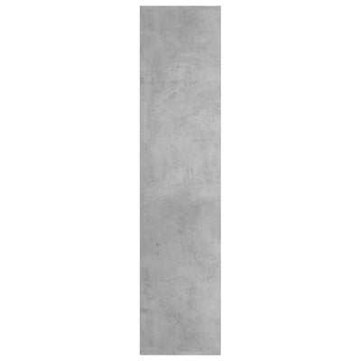 Kirjahylly/senkki betoninharmaa 66x30x130 cm tekninen puu