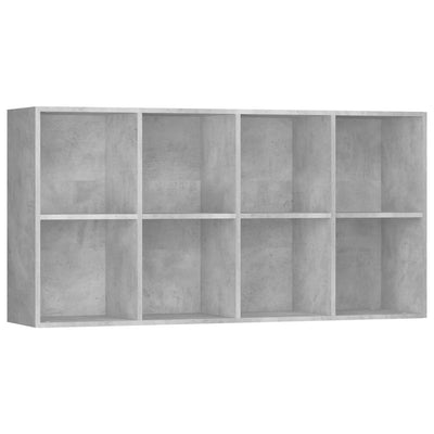 Kirjahylly/senkki betoninharmaa 66x30x130 cm tekninen puu