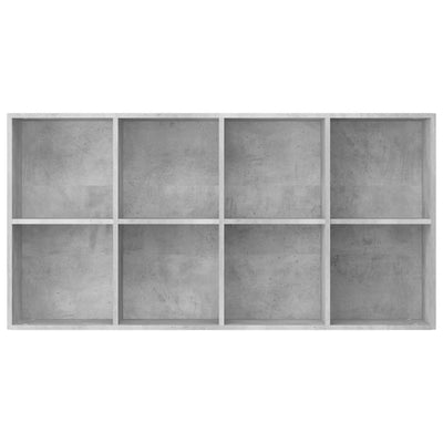 Kirjahylly/senkki betoninharmaa 66x30x130 cm tekninen puu