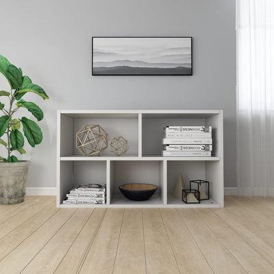 Kirjahylly/senkki valkoinen 50x25x80 cm tekninen puu