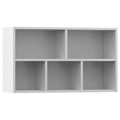 Kirjahylly/senkki valkoinen 50x25x80 cm tekninen puu