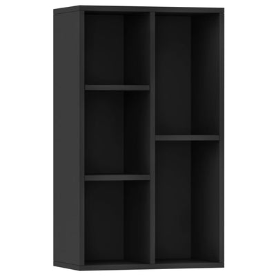 Kirjahylly/senkki musta 50x25x80 cm tekninen puu