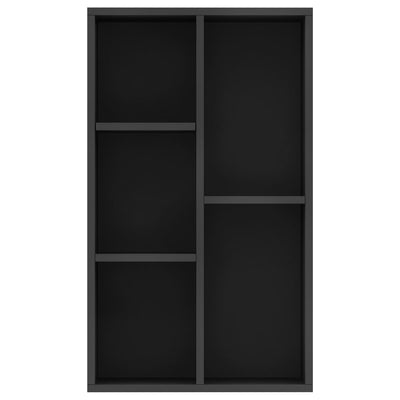 Kirjahylly/senkki musta 50x25x80 cm tekninen puu
