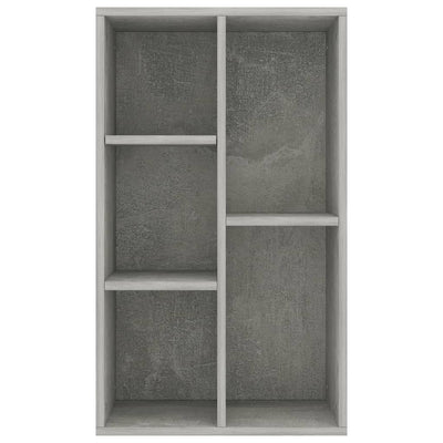 Kirjahylly/senkki betoninharmaa 50x25x80 cm tekninen puu