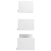 Valkoinen seinähyllyt Vigica 3 kpl (korkeakiilto, puinen)