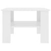 Valkoinen sohvapöytä Ferdinando 60x60x42cm (puinen)