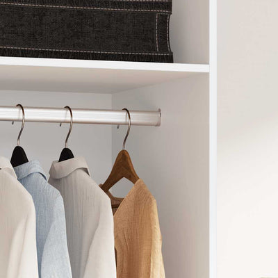 Vaatekaappi valkoinen 50x50x200 cm tekninen puu